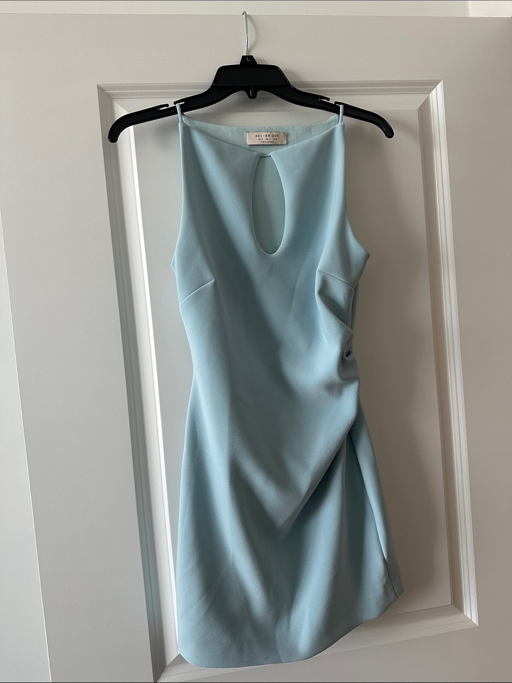 BEC + BRIDGE Light Blue Asymmetrical Mini Dress | US 6 | Made in Australia